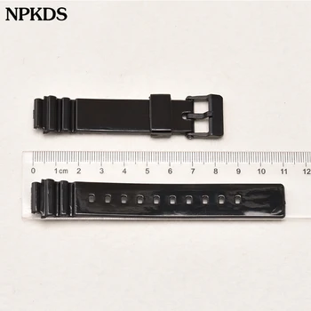 14mm Klockarmband för Casio LRW-200H Gummi Ersättare Titta på Smart Armband Strap Accessoarer för Kvinnor