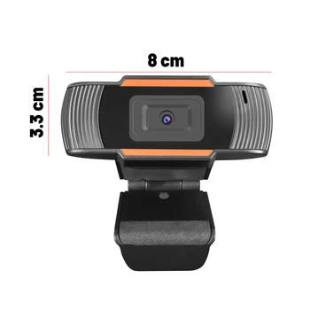 Med Inbyggd Mikrofon för videosamtal HD-Webbkamera Kamera, HD-Webbkamera Desktop Laptop USB-Web-Kamera 720P Web Cam CMOS-Sensor
