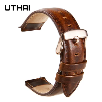 UTAI Watchbands 22mm titta på bandet leather watch rem Quick release våren bar 20mm en klocka Samsung galaxy titta på 42MM