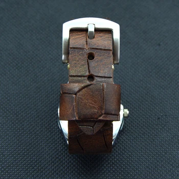 Äkta Läder Watchbands Armband i Mörkt brun Kohud en Klocka män 18mm 19mm 20mm 21mm 22mm mjuk Handled Band knäckt design