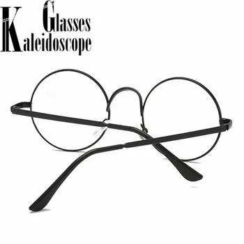 0-1.0-1.5-2.0-2.5-3.0-3.5-4.0 Färdiga Glasögon för Närsynthet Män Anti-blått ljus Runt kortsiktigt Glasögon Kvinnor Vintage Glasögon