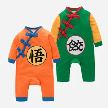 0-2 år Hösten barn kläder anime passar Baby Romper Kläder Barn långärmad dra Romper pojke kläder