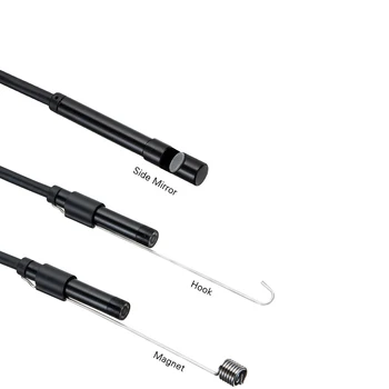 1/2m 5,5 mm/7mm Endoskop Kamera USB-Android Endoskop Vattentät 6 LED Borescope Orm flexibel Inspektion Kamera För Android-PC