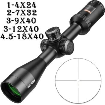 1-4x24 AR Optik Drop Zone-223 Riktmedel 4.5-18x40 Taktiska Kikarsikte Med Målet Torn Jakt Oscilloskop För prickskyttegevär