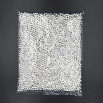 1 kg Silver Spik Caviar Pärlor Mini Nail Metal Glitter Nail Art Decoration 3D Rhinstone DIY Manikyr Spik Verktyg