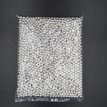 1 kg Silver Spik Caviar Pärlor Mini Nail Metal Glitter Nail Art Decoration 3D Rhinstone DIY Manikyr Spik Verktyg