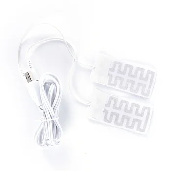1 par Elektriska USB-Handskar Värmare Uppvärmda Handskar Kolfiber Duk USB-Uppvärmda Handskar Pad