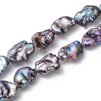 1 Sträng MediumBlue Naturliga Marias Pärlor för Smycken Gör Mode DIY halsband armband som Tillbehör som dekoration F80