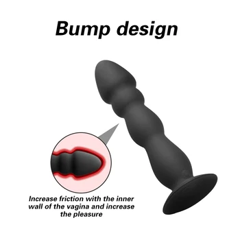10 Hastighet Kula Anal Vibrator Prostata Massage Silikon Fjärrstyrd Vibrerande Butt Plugs För Par Anal Kulor Sexleksaker Adult Produkt