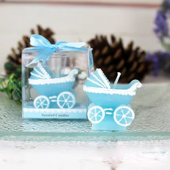 10 st söta Mini Kreativa Barnvagn Baby Födelsedag Ljus Kid Barnvagn barnvagn Ljus Kaka Cupcake Topper Part Dekoration Leverans