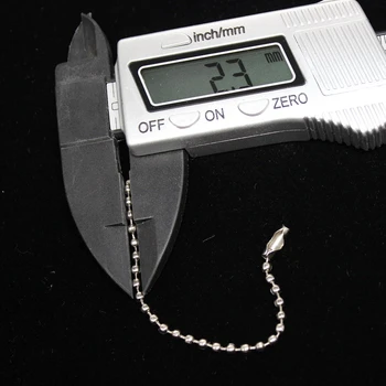 1000 st 15 cm Flisa Lås Bollen Kedjor metallpärla Kedjor Till Halsband Pris Etikett Tag 2,3 mm i Diameter