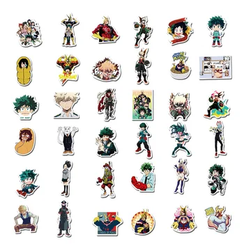 100st Min Hjälte den Akademiska världen Klistermärken Japansk Anime Vinyl Klistermärken Till DIY Laptop Skin Frige Bagage Dekal För Macbook/Asus/Xiaomi/HP