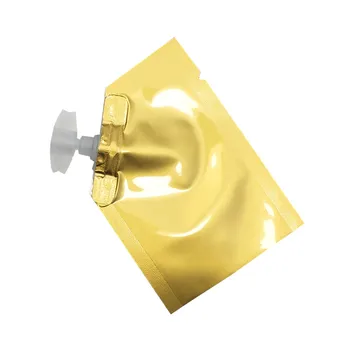 100st Mini Färgglada 5x7cm Öppna Upp Heat Seal Ren Aluminium Folie Paket Väska med lock Flytande Kosmetiska Resa Mylar Förpackning Påse