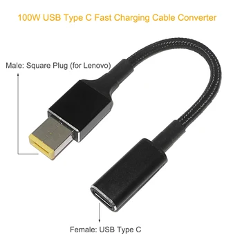100W Universal Laptop Nätadapter Kontakt, Snabb Laddning-Kabel USB-Sladd Typ C Kvinnliga Bärbara Laddaren Jack Converter
