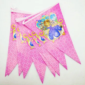 106Pcs/Massa Disney Princess Sofia Design Rosa Disponibel Porslin Flickor Birthday Party Decoration För familjefest Leverans