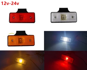 10st 12v 24v Amber Avslutande Sidan Markör Indikator 4 LED För Båt Trailer Lastbil Buss Signal lampor för att slå på belysningen