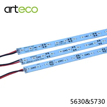 10st 12V SMD 5630 LED Bar ljus 5730 50cm 36 lysdioder LED Svårt strip ljus 5730 vit/varmvit/kallvit 5630 röd/grön/blå