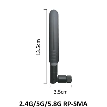 10st 2,4 GHz / 5 ghz och 5,8 Ghz Antenn 5dBi RP-SMA-Kontakt Dual Band wifi-Antenn antenn SMA-hona trådlös router 2,4 ghz och 5,8 ghz
