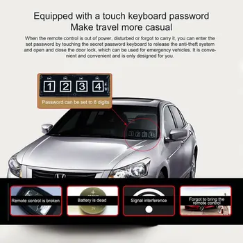 10st Auto bil start-stopp motor-system med tangentbord PKE Keyless Entry Motor Alarm System som lösenord för att öppna/stänga dörren