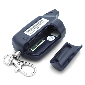 10ST B9 2-vägs LCD-Fjärrkontroll nyckelbricka Kedja + B9 Silikon Case För Två Sätt Bilens larmsystem Twage Starline B9 Nyckelring