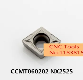 10ST CCMT060202/CCMT060204/CCMT060208 NX2525,ursprungliga CCMT 06 02/04/08 sätt hårdmetall för svarvning verktyg hållare