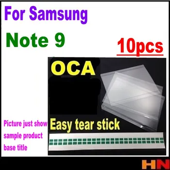 10st För Samsung Galaxy Note 9 OCA Film Tydlig Optisk Självhäftande Lim Klistermärke LCD-OCA Laminator