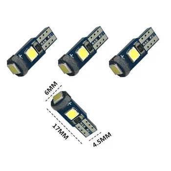 10ST T5 74 286 2W 3030 LED de la cuña de tablero de lámparas de coche indicador de advertencia de instrumento de bombilla de lu