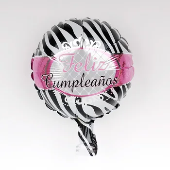 10tums spanska Happy Birthday Love Folie Ballonger 100st Feliz Cumpleanos Te Quiero Luft Baloes Event Fest Dekorationer Grossist
