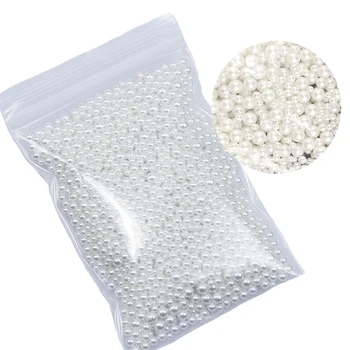 12 Färger 50g/väska Blanda Blanda Färg & Storlek Plast pärlor - Nail Art Kaviar Mirco pärlor 2.5/3/4/5mm Rund Mycket Seed Beads