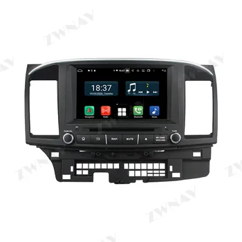 128G Carplay Android För Mitsubishi Lancer EVO 2007-2012 2013 2016 2017 Multimedia-Spelare GPS Auto Ljud, Radio Unit
