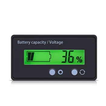 12V Batteri Indikator Kapacitet Spänning Tester Visa Bly-syra-Monitor W/ Kabel