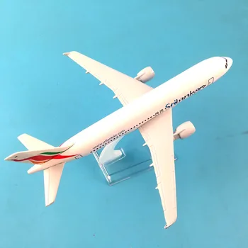 16CM SriLankan Airlines Airbus A320 Flygplan modell Plan modell Legering Pressgjuten Metall Flygplan modell Leksak plan eller Dropshipping