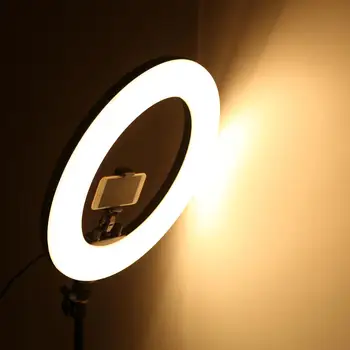 18 Tum Foto Studio belysning LED Ring Ljus Telefonens kamera lampa Fotografering Dimbara Ring Lampa Med Stativ för Video,Smink