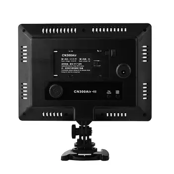 18W CN300 KN-300 Air Pro Kamera Justerbar LED Video Light 3200K-5500K blixtsko för Canon EOS 750D 800D 70 D 80D 6DII 7DII 5DIV