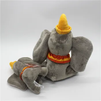 1piece hög kvalitet Dumbo Plysch Tecknat Leksaker Grå flygande Elefant Figur Fyllda Plysch Djur Mjuk Docka Peluche