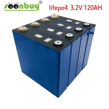 1ST 3.2 V 120 ah Lifepo4 batteri 12V 24V 36V 48V PACK Djupt Cykel LFP Litium-Järn Phospha Lithium Cell EU-OSS CA RU skattefria