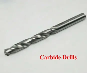 1ST 6,0 mm-10 mm Solid Hårdmetall twist drill bitar, Legering rakt skaft borra Hampa blommor, hårdmetall borr för metall (6/7/8/9/10mm)