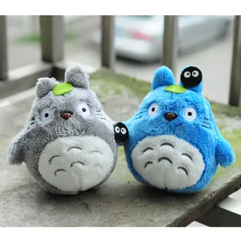 1st Mini 10cm Min Granne Totoro Plysch Leksak Kawaii Anime Totoro Nyckelring , Japan Katt Djur Uppstoppad Docka För Barn Julklapp