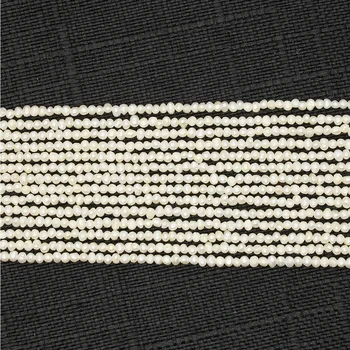 2-2.5 mm naturliga sötvatten pärla hög kvalitet dubbelsidig ljus utspridda pärlor smycken gör DIY halsband armband tillbehör