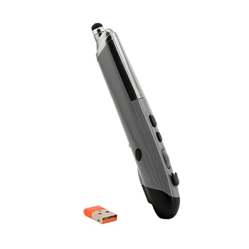 2.4 G Trådlös Penna Mus Optisk USB-Presentatör Justerbar 1600DPI 4 Nycklar Mini Möss för Tablet Laptop PC Smart-TV-Box