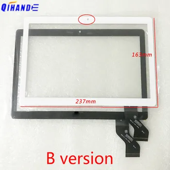 2.5 D Tryck på 10,1-tums ANGS-CTP-101306 Tablet PC-Fronten Outer Pekskärm Digitizer Sensor Glas med hem-Knappen