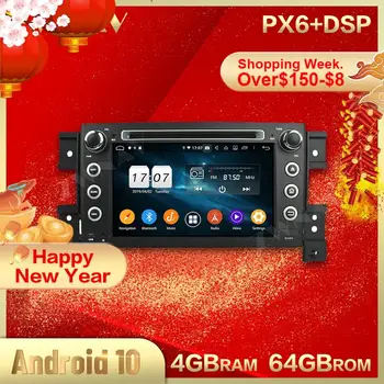 2 din Android-skärm 10.0 Bil-Multimedia spelare För Suzuki Grand Vitara 2005-2013 BT video stereo GPS navi-huvudenhet auto stereo