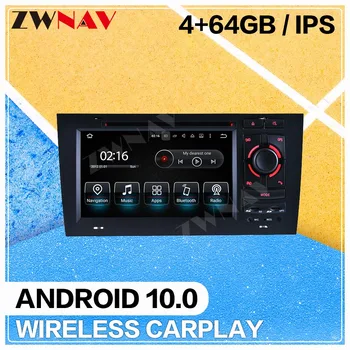 2 Din carplay Android-10-skärmen ar DVD-spelare För AUDI A6 1997-2004 GPS Multimedia Auto Ljud Radio Stereo Head unit
