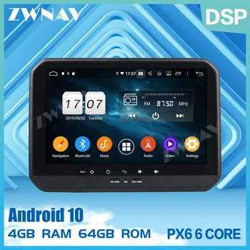 2 din IPS PX6-skärmen Android-10.0 Bil-Multimedia spelare För Suzuki Ignis 2017 2018 BT radio audio stereo WiFi GPS navi-huvudenhet