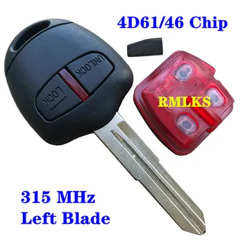 2 Knapparna Remote Huvud Nyckel För Mitsubishi 315/433Mhz Transponder Chip ID46 För Mitsubishi L200 Shogun Pajero Triton nyckelbricka MIT11