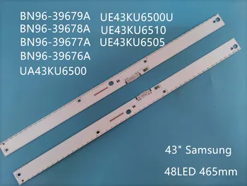 2 ST LED-bakgrundsbelysning strip för Samsung UE43KU6655 UE43KU6659 UE43KU6500U ue43ku6400 UN43KU7500 BN96-39676A 39677A 39678A 39679A