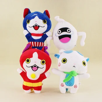 20-23 cm Jibanyan Komasan och Viska Japan Anime Yokai Titta på Mjuk Plysch Uppstoppade Djur Docka Leksaker för Barnen Presenter