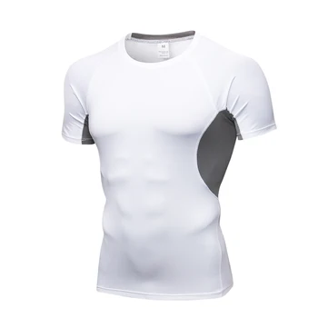 2019 Nya Quick Dry Män Omfattande utbildning T-shirt Fitness, Jogging-T-shirt Sportwear Män Kör T-shirt män Stor Storlek