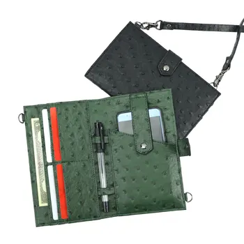 2020 Anpassade Brev PU Läder Clutch Phone Bag Nya Struts Mönster Office Multifunktions-Kort Hållare Crossbody Väska