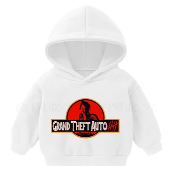 2020 Grand Theft Auto 3D-GTA 5 bomull tröjor Lång Ärm Street Style hooed jacka av Hög Kvalitet Unisex barn tröja